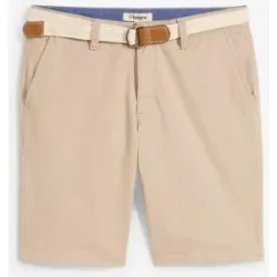 bonprix Stretch-Bermuda mit Gürtel in Regular Fitbeige 64Herren