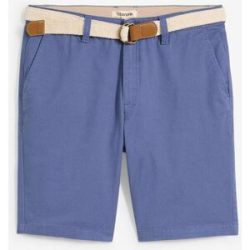 bonprix Stretch-Bermuda mit Gürtel in Regular Fitblau 58Herren