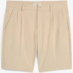 bonprix Leichte Chino-Bermuda mit Bundfalten in Regular Fitbeige 54Herren