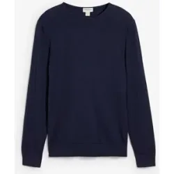 bonprix Feinstrickpullover mit edler Merinowolleblau 56Herren
