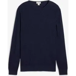 bonprix Feinstrickpullover mit edler Merinowolleblau 64Herren