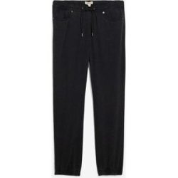 bonprix Relaxed Fit Schlupfhose aus reinem Baumwoll-Twill, Taperedschwarz 54Herren