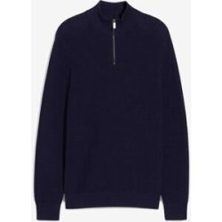 bonprix Troyer aus reiner Baumwolleblau 52Herren
