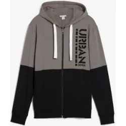 bonprix Kapuzen-Sweatjacke aus reiner Bio-Baumwollegrau 60Herren
