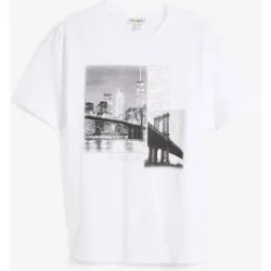 bonprix T-Shirt aus reiner Bio-Baumwolleweiß 64Herren