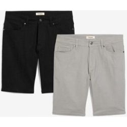 bonprix Stretch-Bermuda in Regular-Fit (2er Pack)schwarz 54Herren