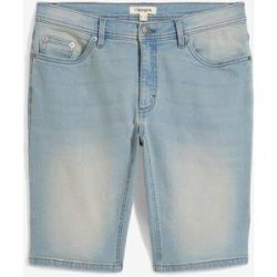 bonprix Stretch-Jeans-Bermuda mit verstärktem Schritt in Regular-Fitblau 48Herren