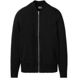 bonprix Strickjacke in Regular Fitschwarz 52Herren