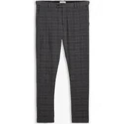 bonprix Stretch-Anzughose mit Dehnbund in Regular Fitgrau 52Herren