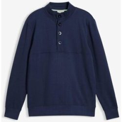 bonprix Sweatshirt aus reiner Bio-Baumwolleblau 48Herren