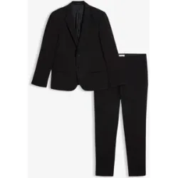 bonprix Super Stretch-Anzug (2tlg. Set), Slim Fitschwarz 58Herren