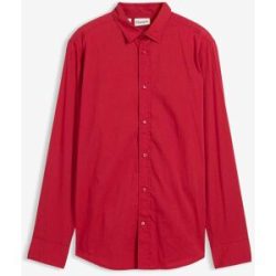 bonprix Business-Hemd in Slim Fitrot 49Herren