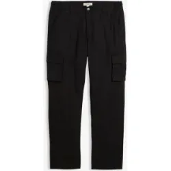 bonprix Relaxed Fit Thermo-Cargohose mit Dehnbund, Straightschwarz 60Herren