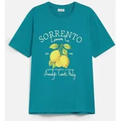 bonprix T-Shirt aus reiner Baumwollepetrol 56Herren