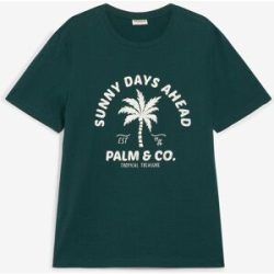 bonprix T-Shirt aus reiner Baumwollegrün 64Herren