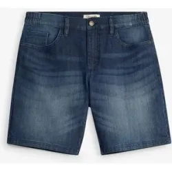 bonprix Leichte Jeans-Shorts mit Dehnbund, Relaxed Fitblau 40Herren