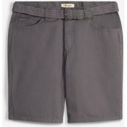 bonprix Stretch-Bermuda mit Dehnbund und Gürtel in Regular Fitgrau 60Herren