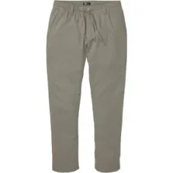 bonprix Regular Fit Chinohose aus luftigem Leinen-Mix, Straightgrau 64Herren