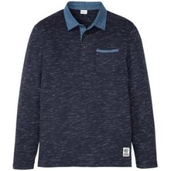 bonprix Poloshirt aus reiner Baumwolleblau 60Herren