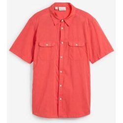 bonprix Kurzarmhemd aus Baumwolle in Regular Fitpink 49Herren