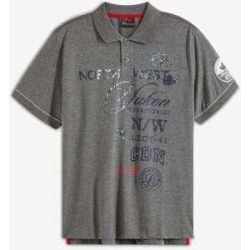 bonprix Poloshirt, Kurzarm aus Jerseygrau 64Herren