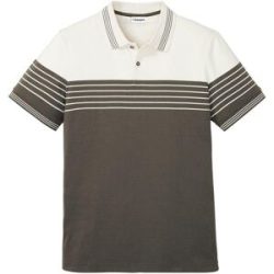 bonprix Jersey Poloshirt aus reiner Baumwolleweiß 48Herren