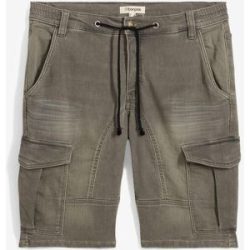 bonprix Bermudas aus Baumwolle und Polyester, mit Used-Effekt, regular fit