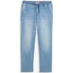 bonprix Leichte Regular-Fit Schlupfjeans mit Dehnbund, Straightblau 58Herren