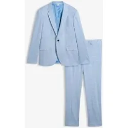 bonprix Anzug (2tlg. Set) aus Komfort-Stretch Material, Modern Fitblau 60Herren