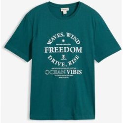bonprix T-Shirt aus reiner Bio-Baumwollepetrol 48Herren