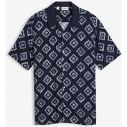 bonprix Kurzarmhemd aus Viskose in Regular Fitblau 43Herren
