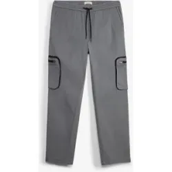 bonprix Regular Fit Cargohose mit praktischen Taschen, Straightgrau 56Herren