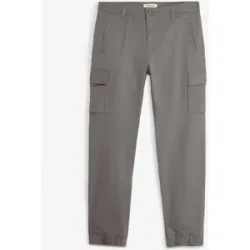 bonprix Regular Fit Stretch-Cargohose, Taperedgrau 58Herren