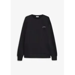 bonprix Sweatshirt aus reiner Bio Baumwolle, Loose Fitschwarz 44Herren