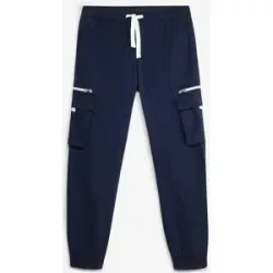 bonprix Stretch-Cargo-Schlupfhose, Regular Fitblau 58Herren