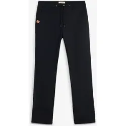 bonprix Classic Fit Stretch-Chinohose mit weitem Bein, Straightschwarz 52Herren