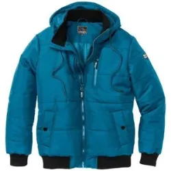 bonprix Winter-Steppjacke in Blousonform mit Kapuzepetrol 58Herren