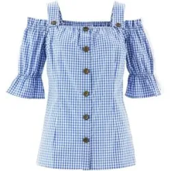 bonprix Trachtenbluse mit halbem Armblau 48Damen