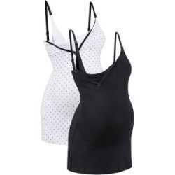 bonprix Stilltop mit Bio-Baumwolle  (2er Pack)schwarz 40Damen