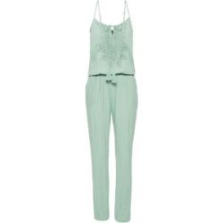 bonprix Jumpsuit aus strukturierter Viskosegrün 44Damen