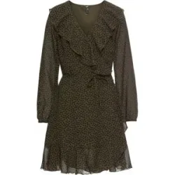 bonprix Minikleid in Wickeloptikgrün 38Damen