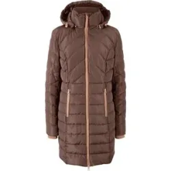 bonprix Long-Steppjacke mit Wattierungbraun 46Damen