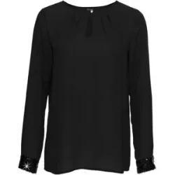 bonprix Schlupfbluseschwarz 44Damen