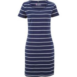 bonprix Jerseykleid aus Baumwolle mit Stretchblau 36Damen