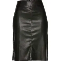 bonprix Trendiger Lederimitat-Bleistiftrockschwarz 36Damen