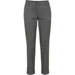 bonprix Karo-Chinohoseschwarz 50Damen