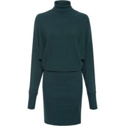 bonprix Strickkleid mit Rollkragen, aus Viskose, Polyamid und Polyester