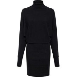 bonprix Strickkleid mit Rollkragen, aus Viskose, Polyamid und Polyester