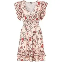 bonprix Jerseykleid mit Volantorange 48Damen