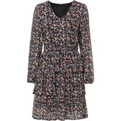 bonprix Minikleid aus Meshschwarz 52Damen